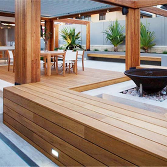 gỗ tự nhiên ngoài trời